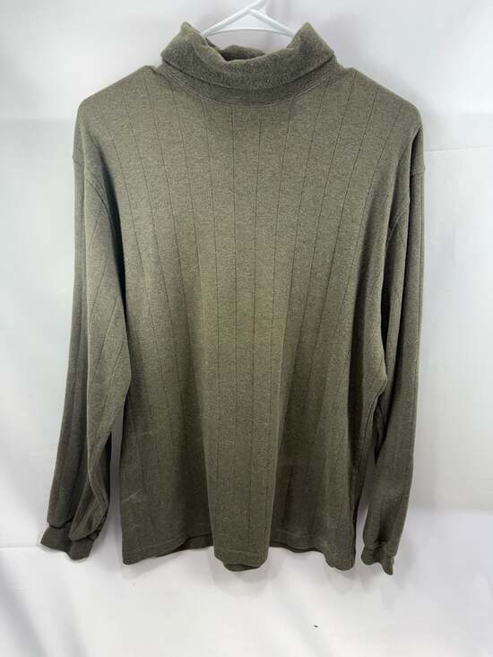 Vintage Brooks Brothers 100% Cotton Ribbed Turtleneck Sweater Shirt Collection M - Picture 7 of 15
